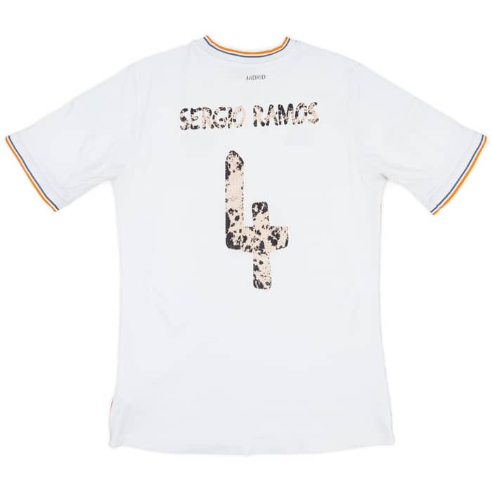 2013-14 Real Madrid Home Shirt Sergio Ramos #4 - 4/10 - (XL.Boys)