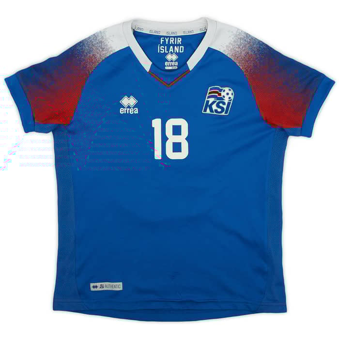 2018-19 Iceland Home Shirt Dagbjort Dora #18 - 6/10 - (XXS)