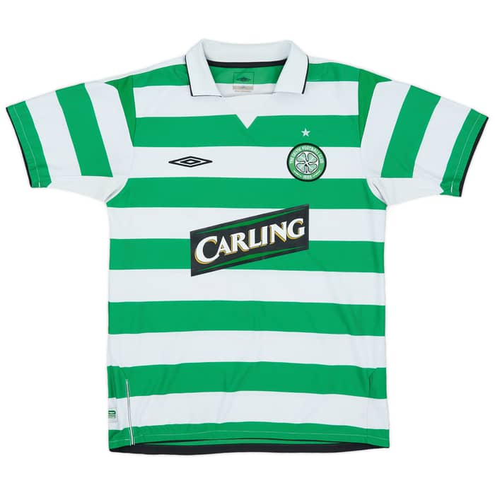 2004-05 Celtic Home Shirt Lambert #14 - 8/10 - (M)