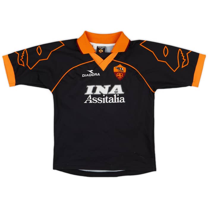 1999-00 Roma Third Shirt Totti #10 - 8/10 - (M.Boys)