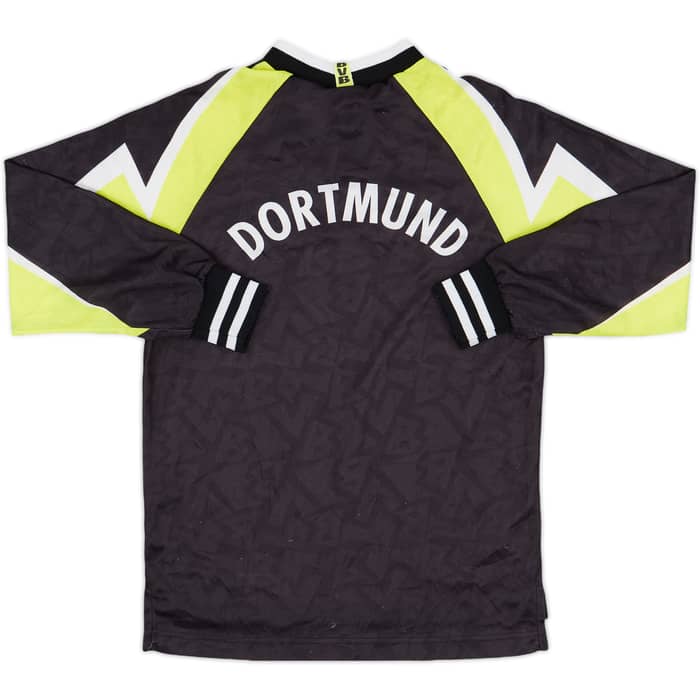 1995-96 Borussia Dortmund Away L/S Shirt - 7/10 - (M.Boys)