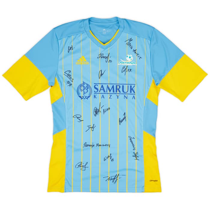 2016-17 FC Astana Squad Signed Away Shirt Muzhikov #7 - 9/10 - (S)