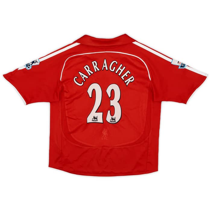 2006-08 Liverpool Home Shirt Carragher #23 - 5/10 - (S.Boys)