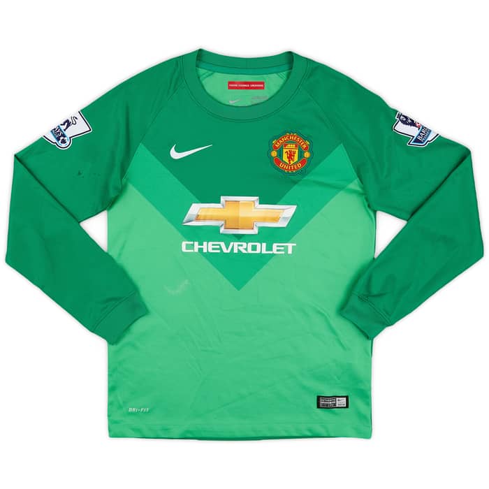 2014-15 Manchester United GK Shirt De Gea #1 - 7/10 - (M.Boys)