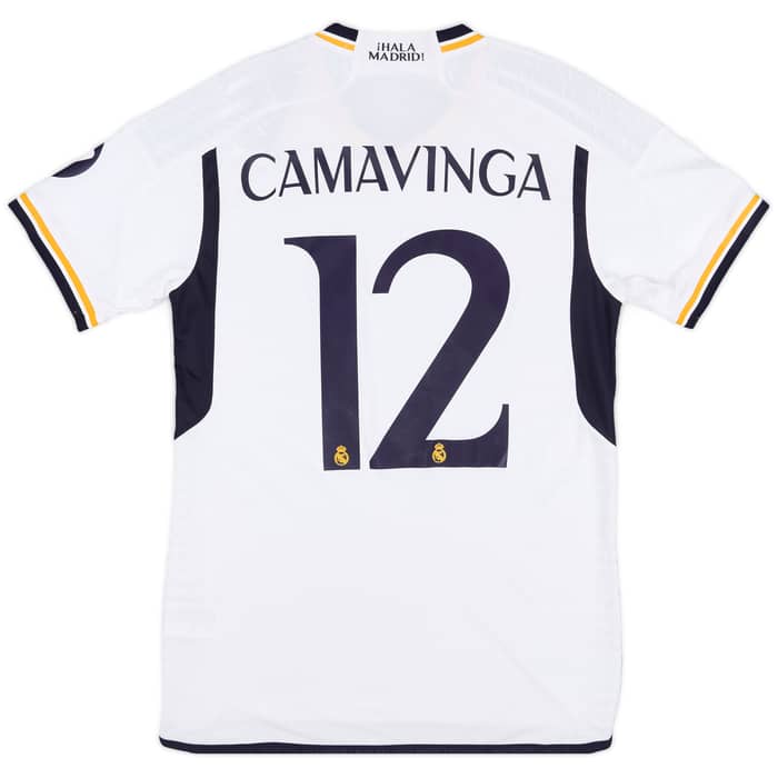 2023-24 Real Madrid Authentic Home CL Shirt Camavinga #12 (M)
