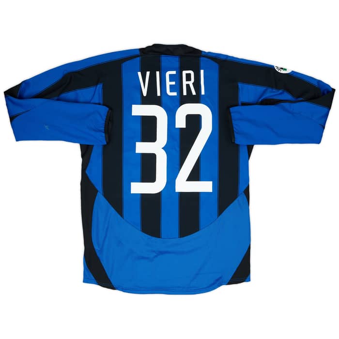 2003-04 Inter Milan Match Issue Home Shirt Vieri #32