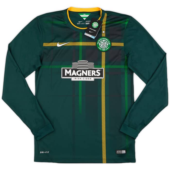 2014-15 Celtic Away L/S Shirt Brown #8 (S)