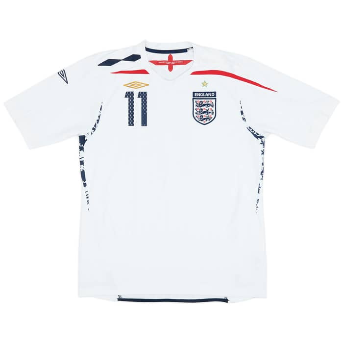 2007-09 England Home Shirt J.Cole #11 - 9/10 - (L)