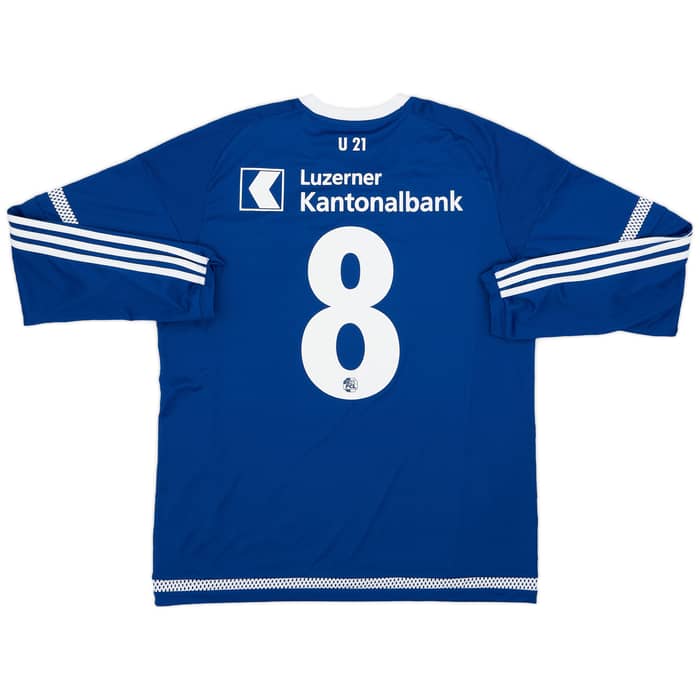 2015-16 FC Luzern Home L/S Shirt #8 - 8/10 - (L)