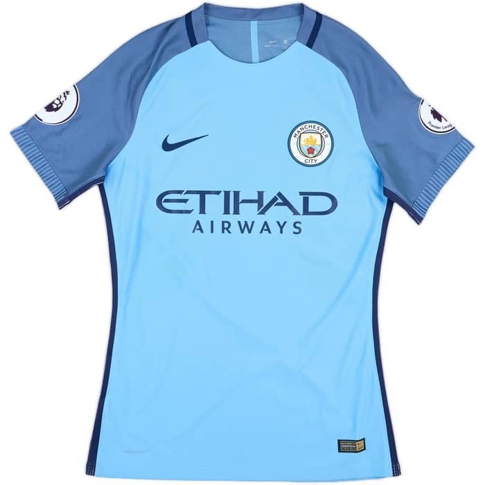 2016-17 Manchester City Match Issue Home Shirt Fernando.R #6