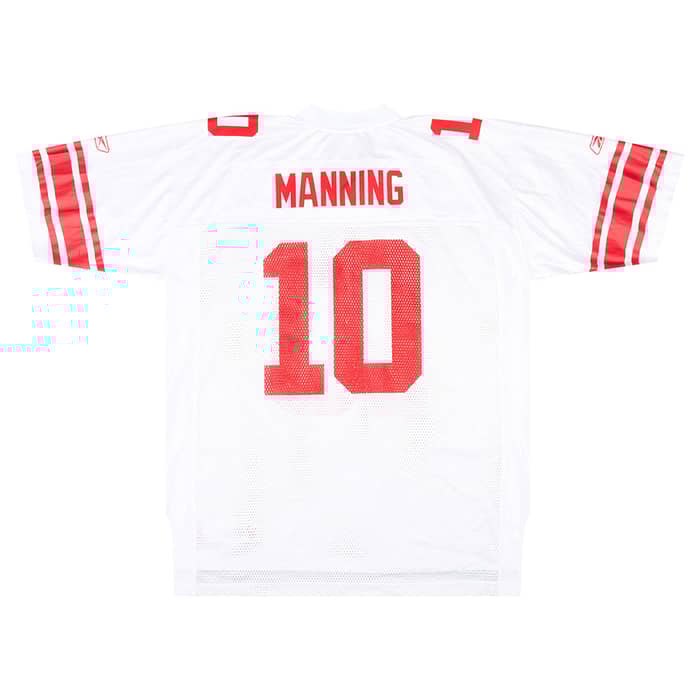 2005-06 New York Giants Manning #10 Reebok On Field Away Jersey (Very Good) XL