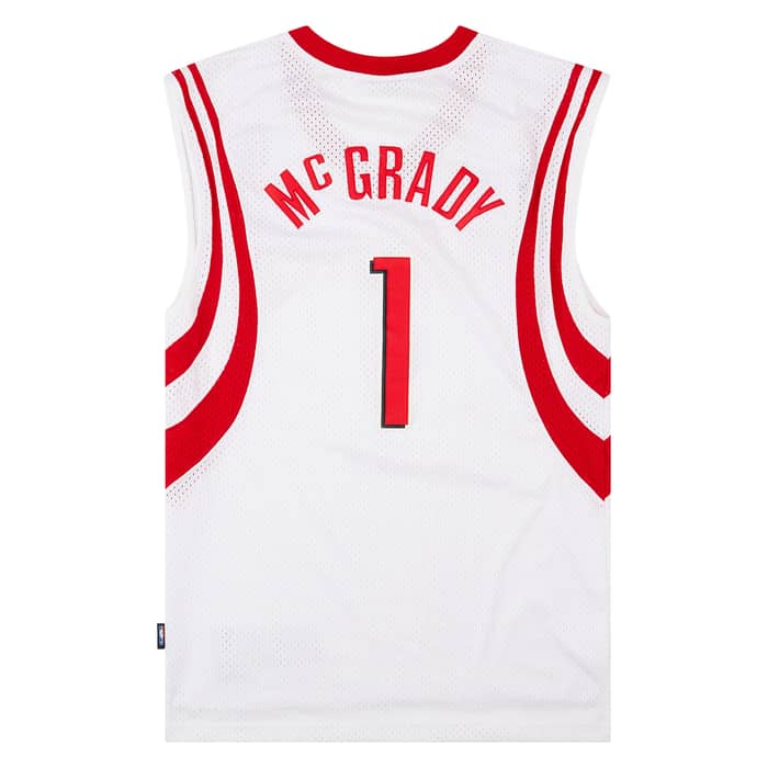 2004-06 Houston Rockets McGrady #1 Reebok Swingman Home Jersey (Excellent) M