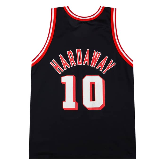 1996-99 Miami Heat Hardaway #10 Champion Away Jersey (Very Good) L