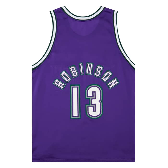 1994-95 Milwaukee Bucks Robinson #13 Champion Away Jersey (Excellent) L