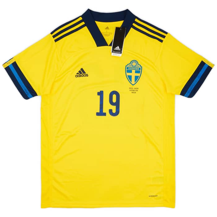 2020 Sweden Player Issue Home Shirt Andersson #19