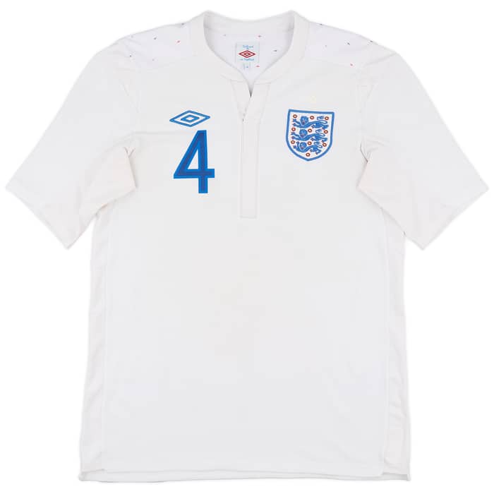 2010-11 England Home Shirt Gerrard #8 - 7/10 - (M)