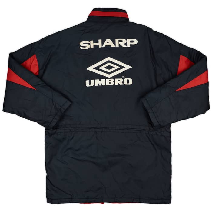1992-93 Manchester United Umbro Padded Bench Coat - 8/10 - (L)