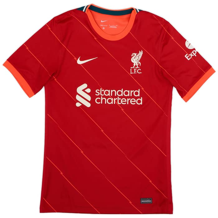 2021-22 Liverpool Home Shirt Virgil #4 - 8/10 - (S)
