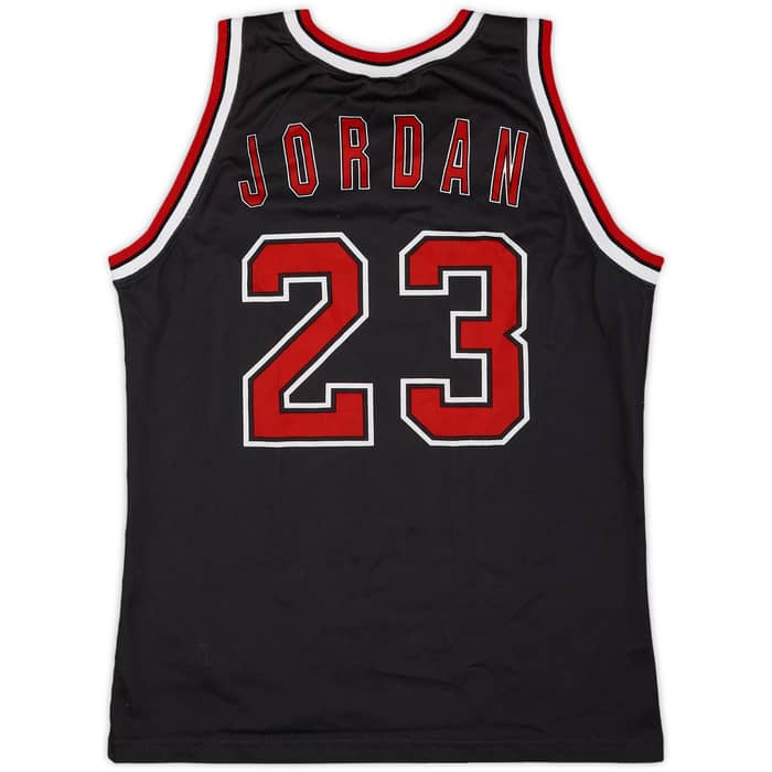 1997-98 Chicago Bulls Jordan #23 Champion Alternate Jersey - 8/10 - (S)
