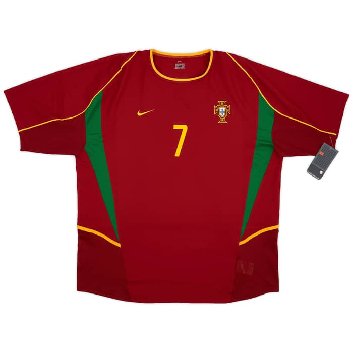 2002-04 Portugal Home Shirt Figo #7 (XXL)