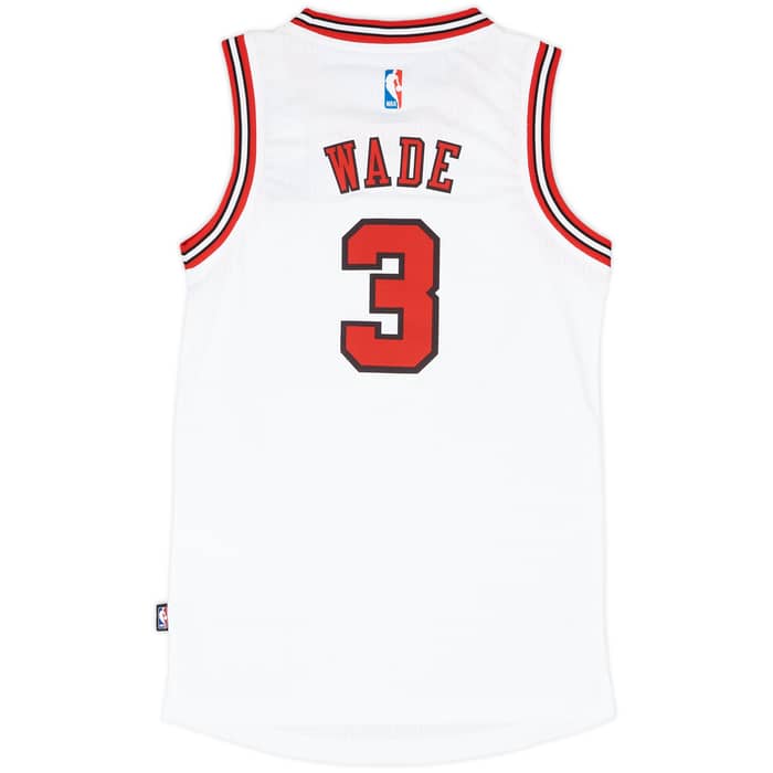 2016-17 Chicago Bulls Wade #3 adidas Swingman Home Jersey (XXS)