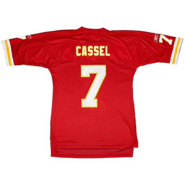 2009 Kansas City Chiefs Cassel #7 Reebok On Field Home Jersey - 6/10 - (L)