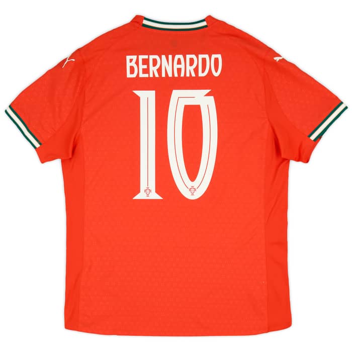 2025-26 Portugal Authentic Home Shirt Bernardo #10