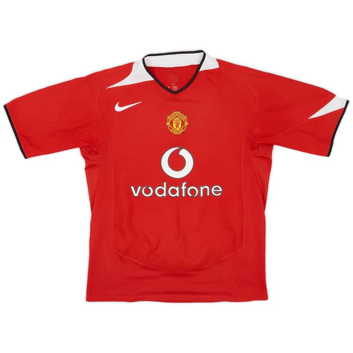 2004-06 Manchester United Home Shirt Smith #14 - 5/10 - (S)