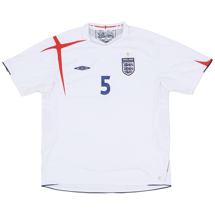 2005-07 England Home Shirt Terry #5 - 7/10 - (XXL)
