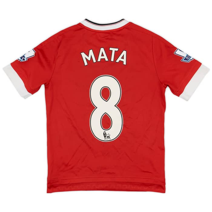 2015-16 Manchester United Home Shirt Mata #8 - 6/10 - (M.Boys)