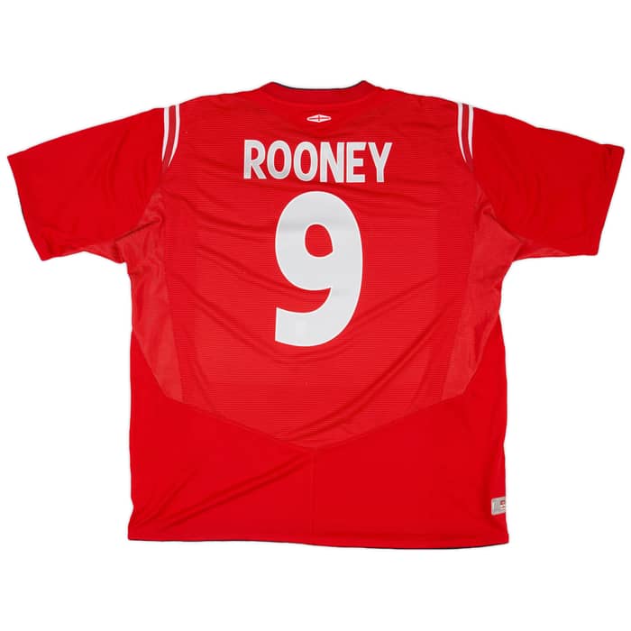 2004-06 England Away Shirt Rooney #9 - 7/10 - (XXL)