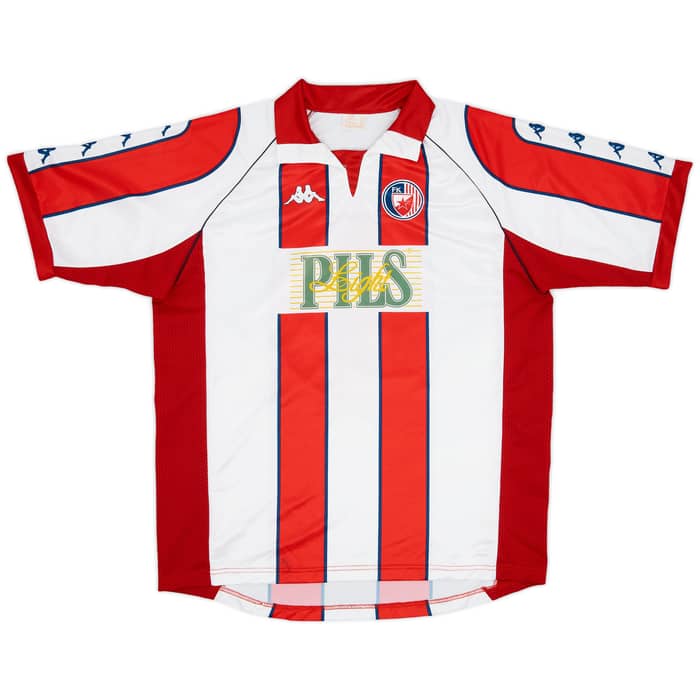 1999-00 Red Star Belgrade Basic Home Shirt Boskovic #11 - 7/10 - (XL)