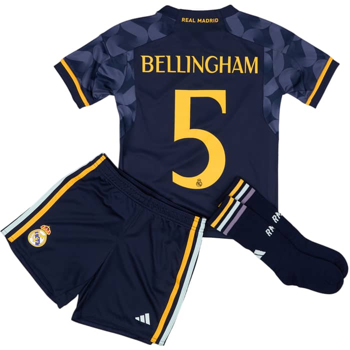 2023-24 Real Madrid Away Full Kit Bellingham #5 (5-6 Years)