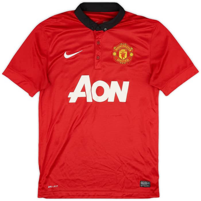 2013-14 Manchester United Home Shirt Vidic #15 - 8/10 - (S)