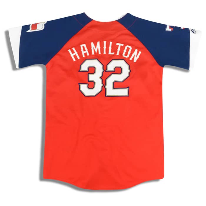 2009-12 Texas Rangers Hamilton #32 Majestic Jersey (Alternate) Y
