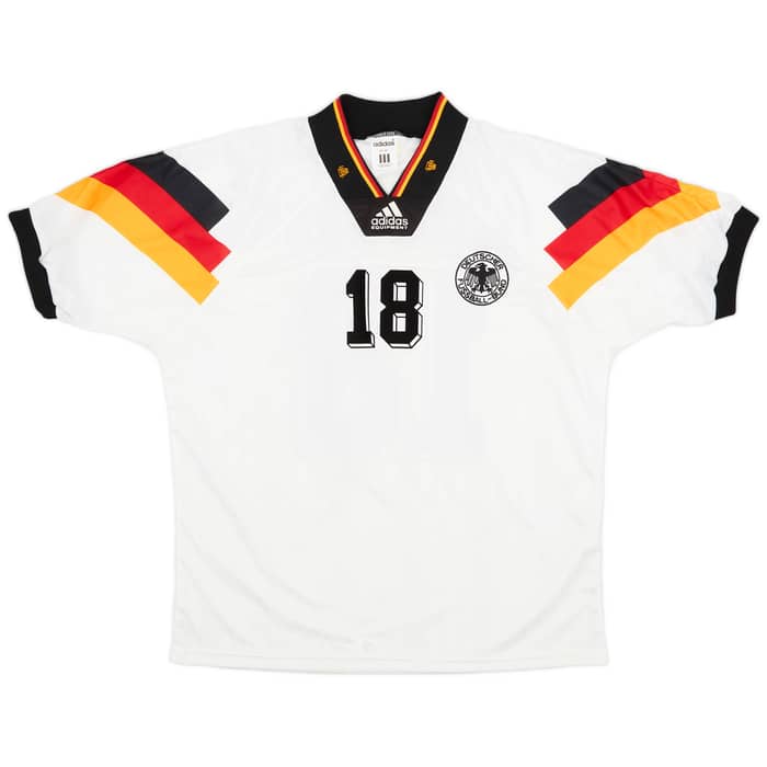 1992-94 Germany Home Shirt Klinsmann #18 - 9/10 - (M/L)