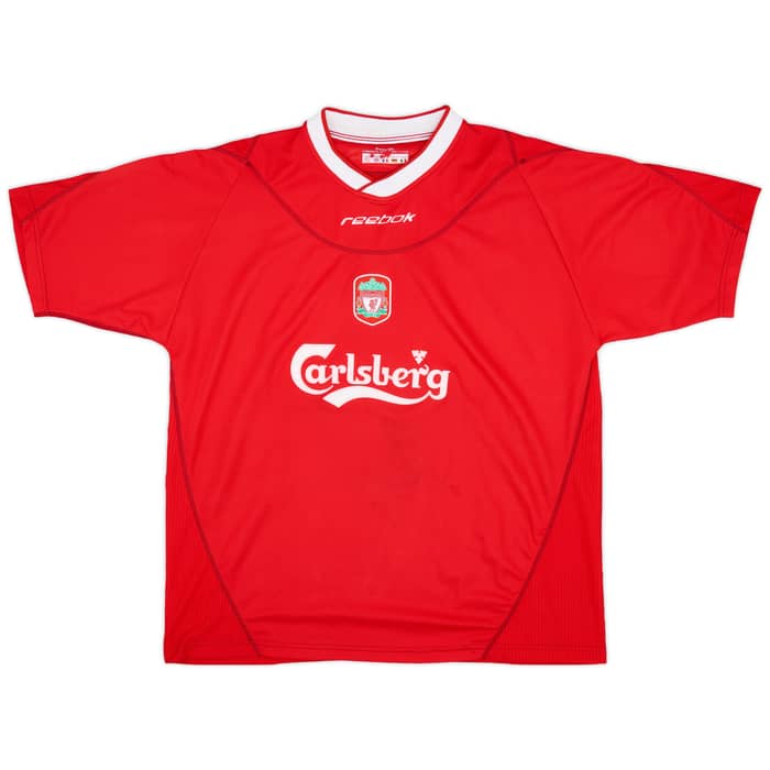 2002-04 Liverpool Home Shirt Gerrard #17 - 7/10 - (XL)