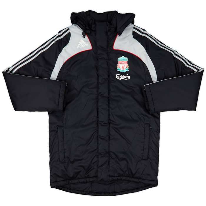 2008-09 Liverpool adidas Padded Bench Coat - 7/10 - (M)