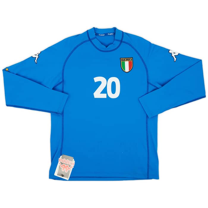 2000-01 Italy Home L/S Shirt Totti #20 (XL)