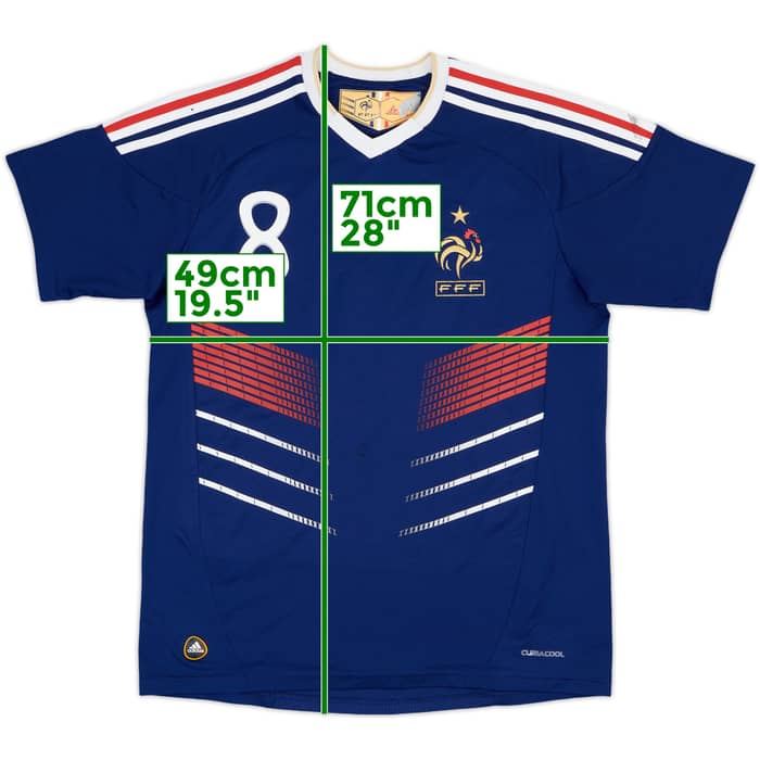2009-10 France Home Shirt Gourcuff #8 - 7/10 - (XL.Boys)