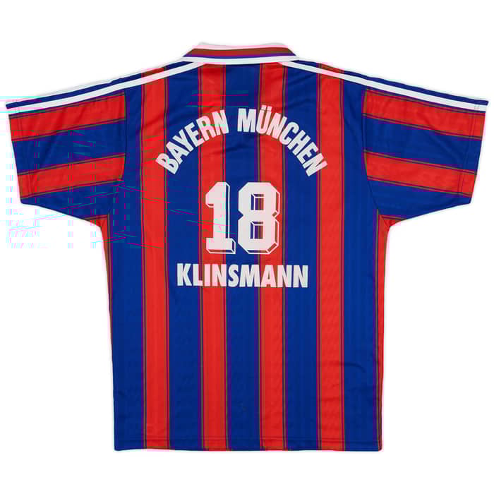 1995-97 Bayern Munich Home Shirt Klinsmann #18 - 7/10 - (S)