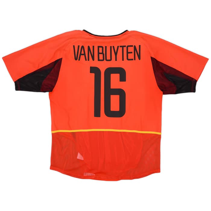 2002-04 Belgium Player Issue Home Shirt Van Buyten #16 - 8/10 - (L)