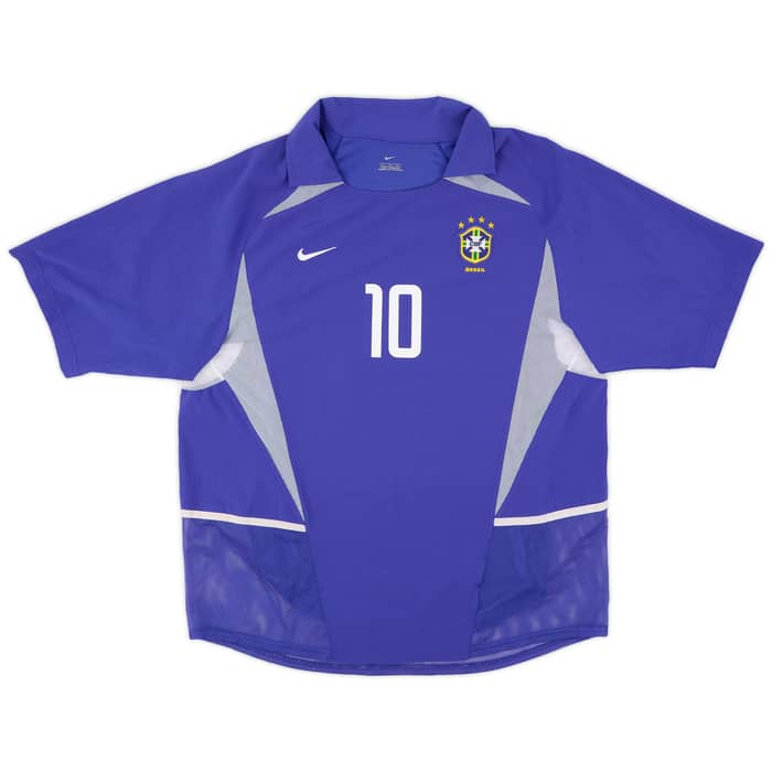 2002-04 Brazil Player Issue Away Shirt Rivaldo #10 - 8/10 - (L)