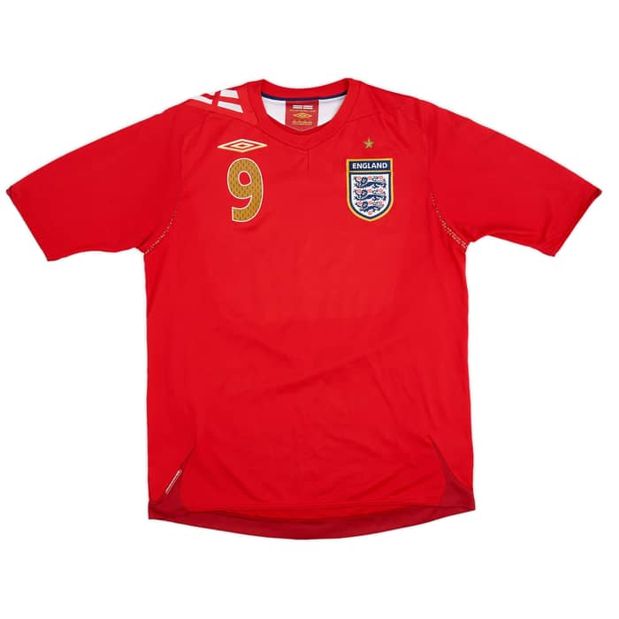 2006-08 England Away Shirt Rooney #9 - 8/10 - (M)