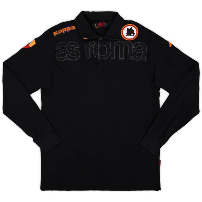 2010-11 Roma Kappa Polo L/S Shirt - 6/10 - (L)