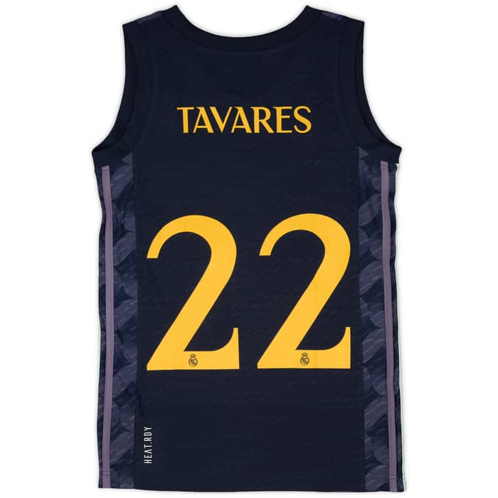 2023-24 Real Madrid Basketball Away Jersey Tavares #22 (M.Kids)