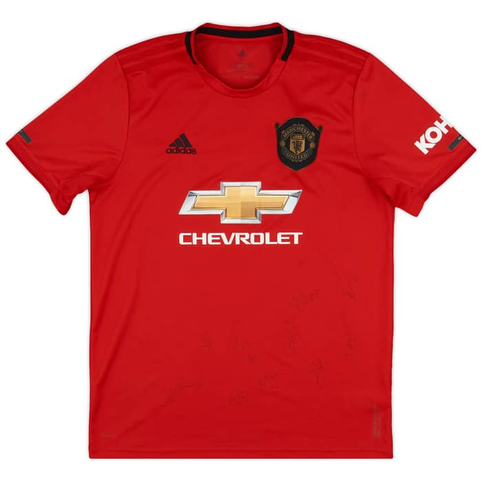 2019-20 Manchester United Signed Home Shirt B.Fernandes #18 - 9/10 - (L)