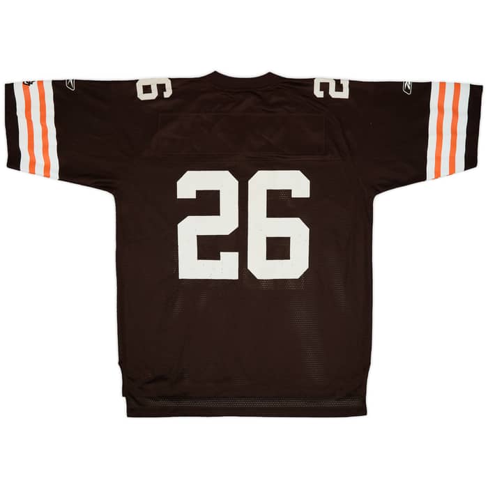 2008 Cleveland Browns Jones #26 Reebok On Field Home Jersey - 6/10 - (XL)