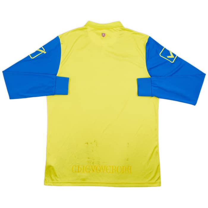 2014-15 Chievo Verona Home L/S Shirt - 5/10 - (L)