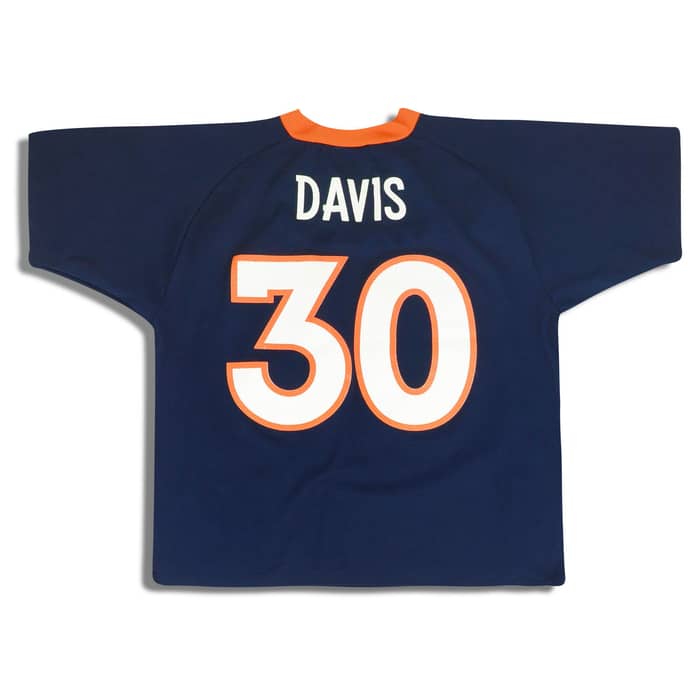 1997-00 Denver Broncos Davis #30 Logo Athletic Jersey (Home) M